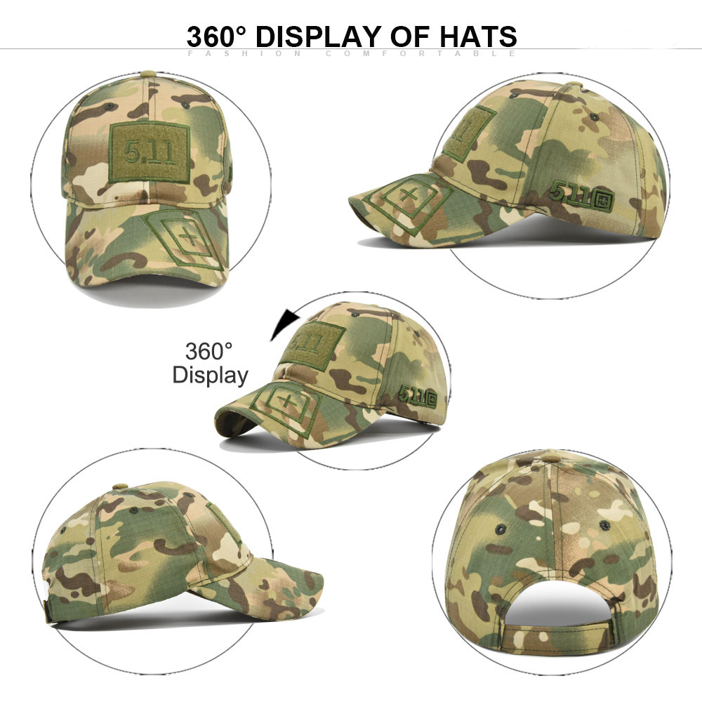 Camouflage Cap Unisex Adjustable Baseball Cap Men Women Outdoor Sun Hat - Image 10
