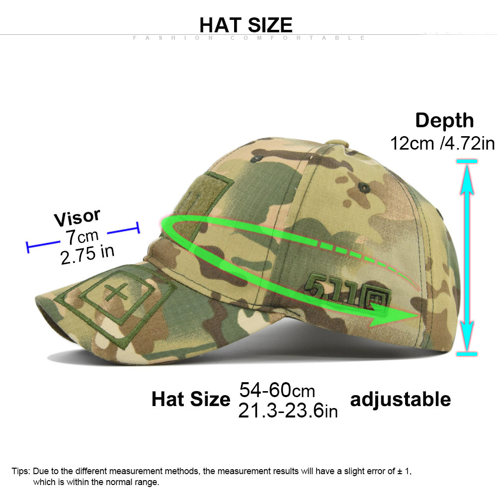Camouflage Cap Unisex Adjustable Baseball Cap Men Women Outdoor Sun Hat - Image 6